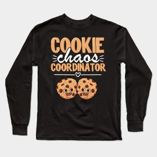 Cookie Chaos Coordinator Funny Scout Cookie Dealer Long Sleeve T-Shirt